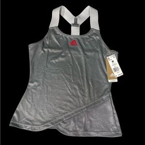 Adidas Gray Tank Top with Red Logo (no tags)